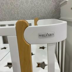 Кроватка Ingvart трансформер Nika 70 Slim з опускною боковинкою (70 Фото 4
