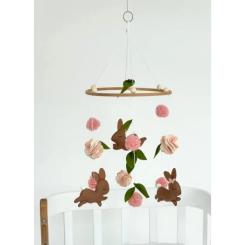 Мобиль Ingvart Зайчики с цветочками Фото 1