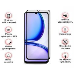 Стекло защитное BeCover Realme C61 Black Фото 2