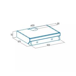 Вытяжка кухонная Cata F 2060 wh Фото 1