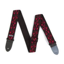 Ремень для гитары Jim Dunlop Classic Strap Flambe Red Фото 1