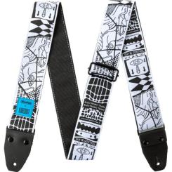 Ремень для гитары Jim Dunlop ILoveDust Electronic Tears Strap Фото 1