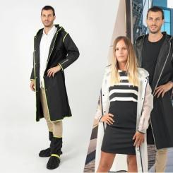 Дождевик Perletti City чорний/сріблястий L Фото 1