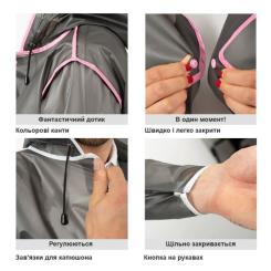 Дождевик Perletti City чорний/сріблястий L Фото 3