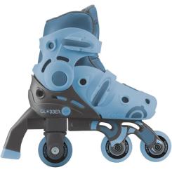 Роликовые коньки Globber 2в1 сіро-сині р.26-29, до 20кг, 3+ Фото 7