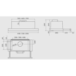 Вытяжка кухонная Elica TT14 LUX BL/A/60 Фото 8