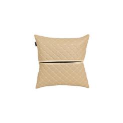 Подушка EVAtech ECO 40x40 см бежева з бежевою ниткою Фото 1