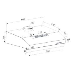 Вытяжка кухонная Artel ART 0960 PUNTO Grey Фото 6