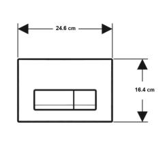 Панель смыва Geberit Delta50 Black matt Фото 2