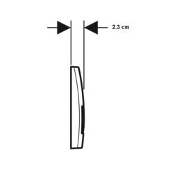 Панель смыва Geberit Delta50 Black matt Фото 3