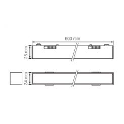 Светильник Videx LD460B 21W 60cm 4000K 48V Black Фото 3
