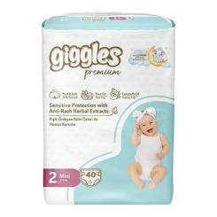 Подгузники Giggles Premium 2 Mini 3-6 кг 40 шт Фото