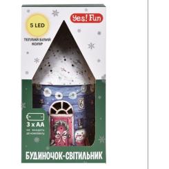 Украшение декоративное YES! Fun Домик-светильник Картон LED 21см Фото 2