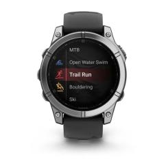 Смарт-часы Garmin fenix E, 47mm, Stainless Steel/Black, GPS Фото 1