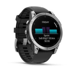 Смарт-часы Garmin fenix E, 47mm, Stainless Steel/Black, GPS Фото 2