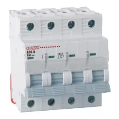 Автоматический выключатель ONESTO 4п С 25А MCB 6kA (KC6-K) Фото