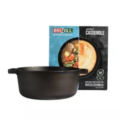 Кастрюля Brizoll чавунна без кришки 4 л Фото 6