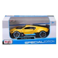 Машина Maisto Bugatti Divo желтая, 1:24 Фото 9