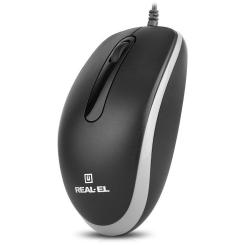 Мышка REAL-EL RM-217 USB Black/Gray Фото 7