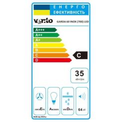 Вытяжка кухонная Ventolux GARDA 60 INOX (700) LED Фото 7