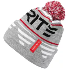 Шапка Favorite Pompon Hat 56 Gray Black Logo Фото 1