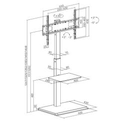 Стойка презентационная OfficePro TVS297B Фото 9