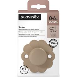 Пустышка Suavinex Wonder физиологическая, 0-6 мес. бежевая Фото 2