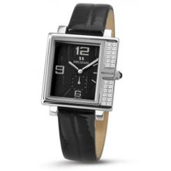 Наручные часы Seculus 1670.2.1064 black, ss-cz, black leather Фото