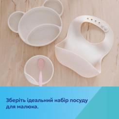 Нагрудничек Canpol babies силіконовий з кишенькою, кремовий Фото 7