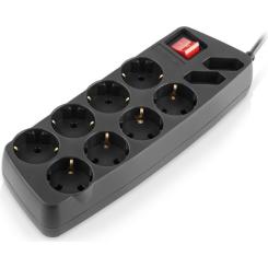 Сетевой фильтр питания REAL-EL REAL-EL RS-10 Protect, 5m, black Фото 1