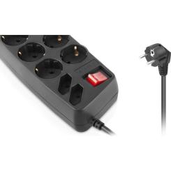 Сетевой фильтр питания REAL-EL REAL-EL RS-10 Protect, 5m, black Фото 2