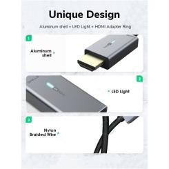 Кабель мультимедийный Cabletime miniDisplayPort M to HDMI M 1.0m Фото 4