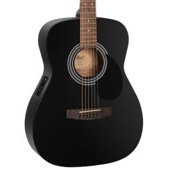 Гитара электроакустическая Cort AF510E Black Фото 1