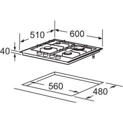 Варочная поверхность Interline HGG 763 FGT WM FLAME Фото 11