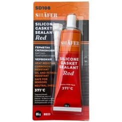 Герметик автомобильный SHAFER силіконовий червоний 85гр Фото