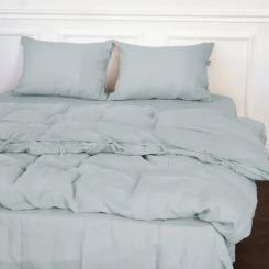 Постельное белье MirSon Лен Natural Linen Caspian 200х220 Фото
