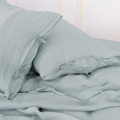 Постельное белье MirSon Лен Natural Linen Caspian 200х220 Фото 3