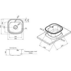 Мойка кухонная Kroner Satin-4749080180 Фото 4