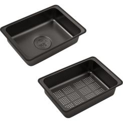 Мойка кухонная Kroner SchwarzeSET7546ARTHM Фото 3