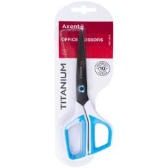 Ножницы Axent Titanium 21 см, бело-голубые Фото 1