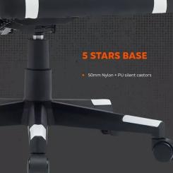 Кресло игровое Canyon Flow MCH01 Mesh Black/White Фото 10