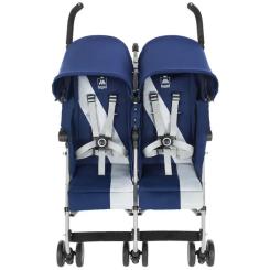 Коляска Maclaren Twin Triumph для двійні Blue/Silver Фото 1