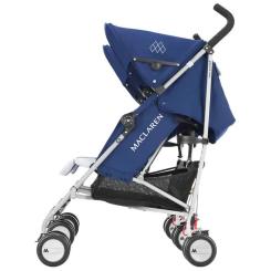 Коляска Maclaren Twin Triumph для двійні Blue/Silver Фото 2