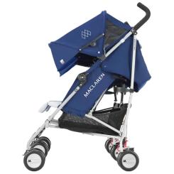 Коляска Maclaren Twin Triumph для двійні Blue/Silver Фото 3