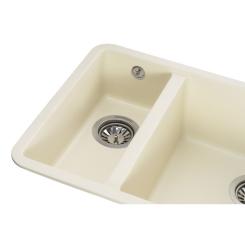 Мойка кухонная GRANADO Under top DOUBLE ivory Фото 4