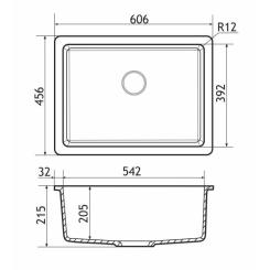 Мойка кухонная GRANADO Under top L terra Фото 6