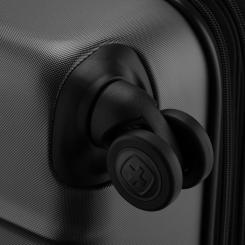 Чемодан Wenger Oryson, мала, пластик, 4 колеса, сіра Фото 8