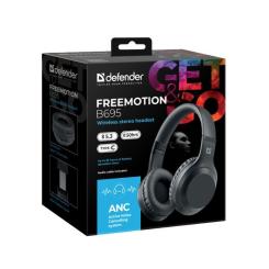 Наушники Defender FreeMotion B695 Bluetooth ANC Black Фото 1