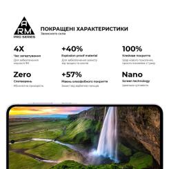 Стекло защитное Armorstandart Pro Samsung A56 5G Black Фото 4
