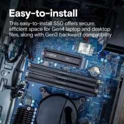 Накопитель SSD Micron M.2 2280 2TB P310 with heatsink Фото 4